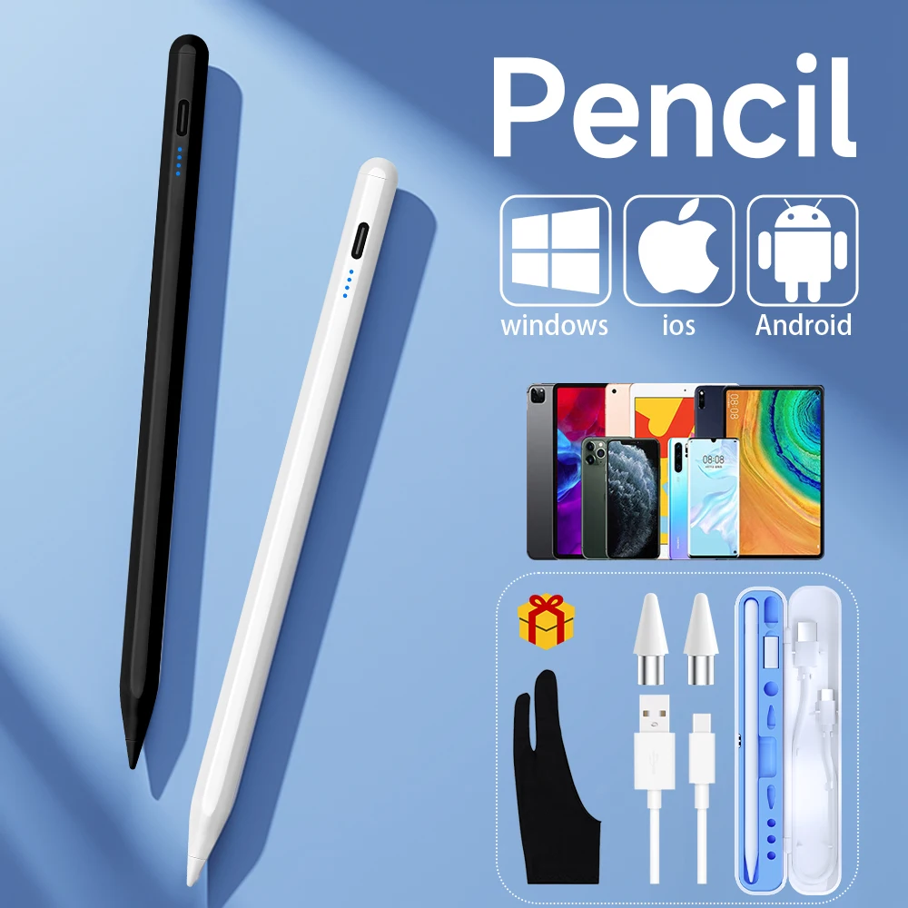 Universal Stylus Stift für Tablet Handy Touch Stift für iPad Apple Bleistift 2 1, für Huawei Lenovo Samsung Telefon Xiaomi Stylus Image