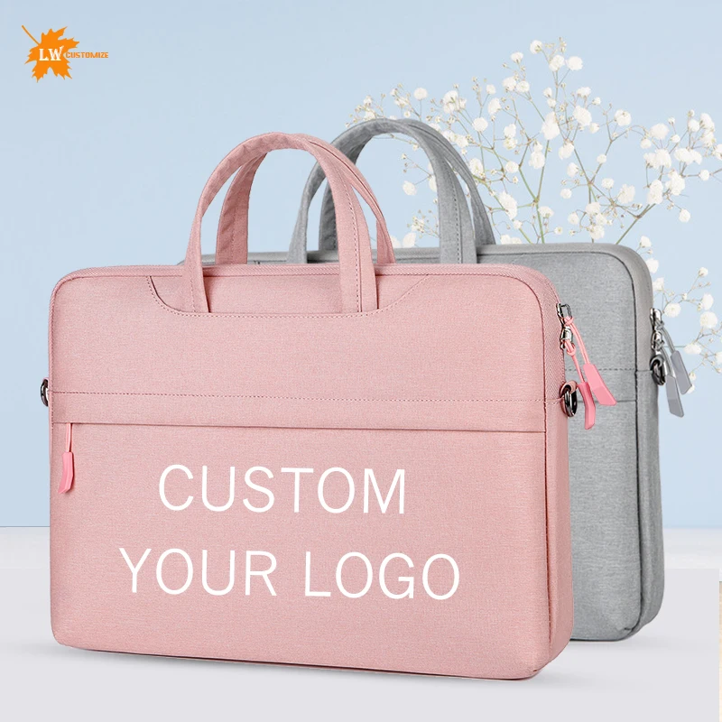 Frau Laptop Tasche Sleeve Schulter Tasche Notebook-tasche Mann Handtasche Benutzerdefinierte Tasche Gedruckt Logo