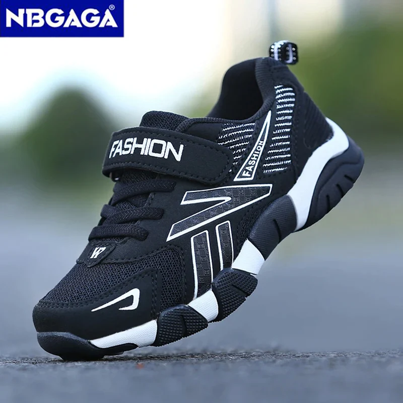 Kinder Mode Turnschuhe für Jungen Mesh Atmungsaktive Sport Laufschuhe Leichte Kinder Schule Walking Schuhe Image