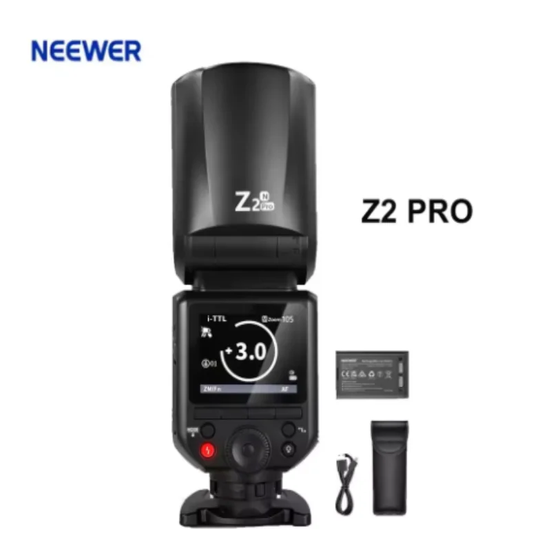 NEEWER Z2 PRO 2.4G TTL Rundkopf-Blitz Speedlite kompatibel mit Sony/Nikon/Canon Wireless Kompatibel mit Godox-Blitz Image
