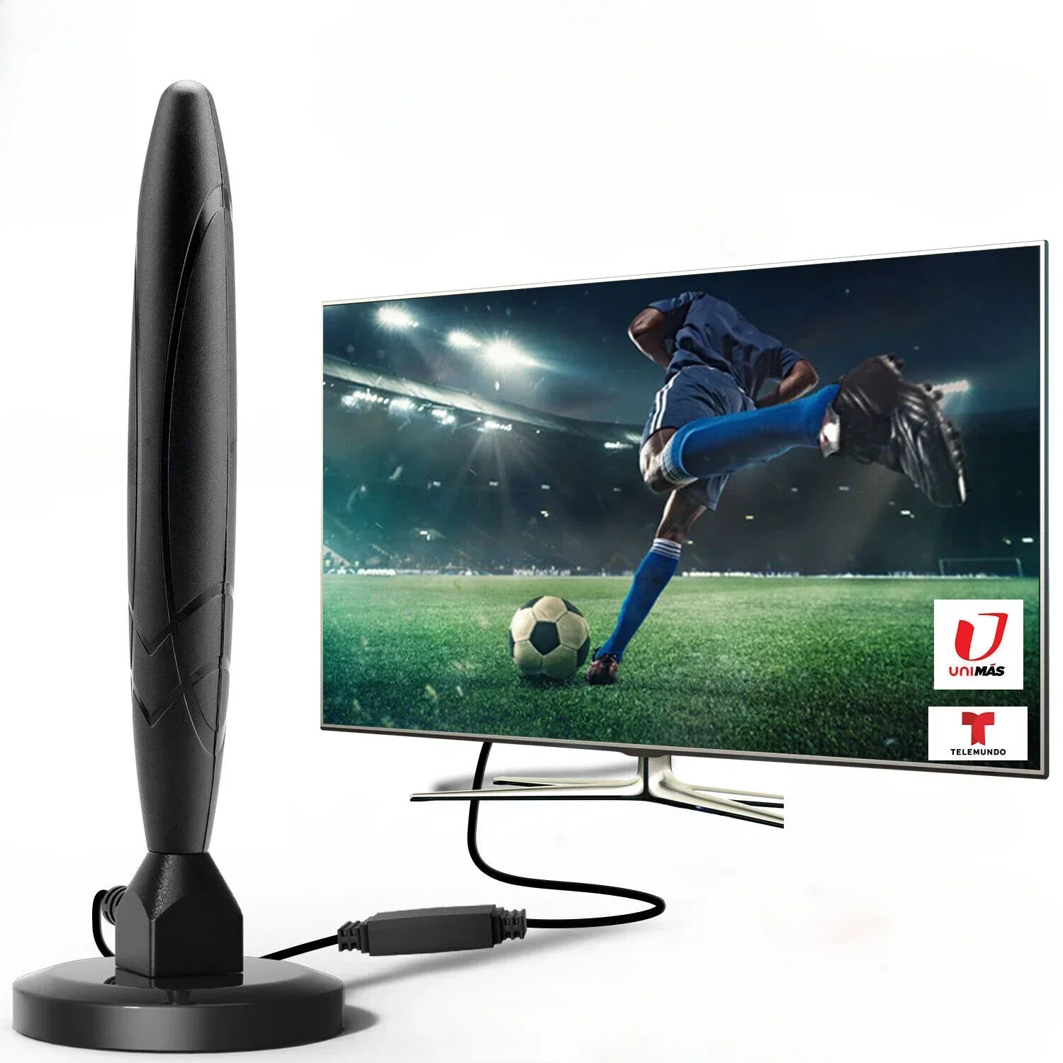 Hochleistungs-Digital-HD-TV-Antenne für den Innenbereich, 5600 Meilen, Signalverstärker mit großer Reichweite, 4K, 1080P-Verstärker, freie Ansicht, ATSC/DVB-T/ISDB Image