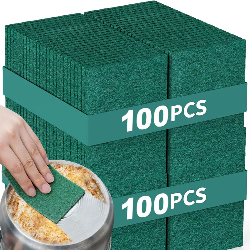 10-200 stücke Peeling Pads Haushalt Küche Öl Entfernung Geschirr Topf Pads Kratzfreie Mehrzweck Wiederverwendbare Reinigung Dishrag Image