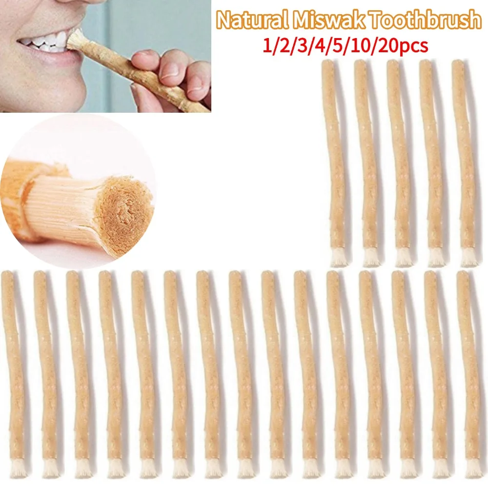 Tragbare natürliche Miswak-Zahnbürste, traditionelles Arak Miswak, manueller Zahnaufheller, manueller Zahnpflegestift für Reisen Image