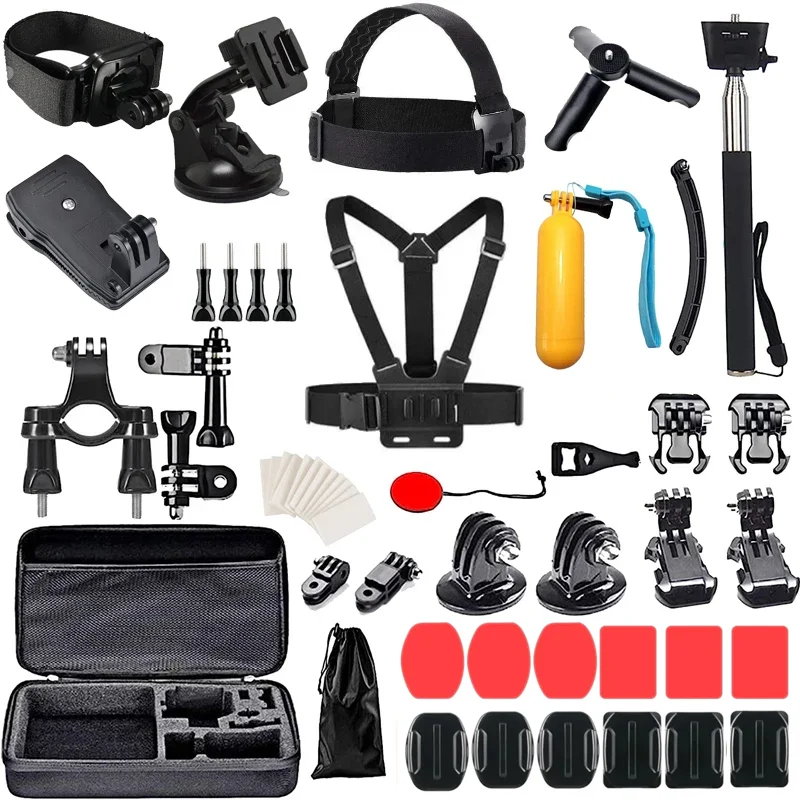 Action-Kamera Zubehör-Set für GoPro Hero 13 12 11 10 9 Insta360 X5 X3 X4 SJCAM AKASO DJI Osmo Action 6 5PRO 4 3 Nano Kameras