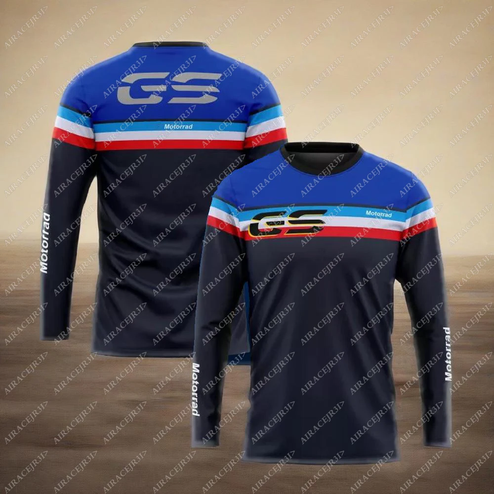 Für BMW Motorrad R1250GS/R1200GS/ F850GS/F750GS/ Langarm-T-Shirt Touring Motorrad Racing ADVENTURE Nicht verblassen Anti-UV-Trikot Image