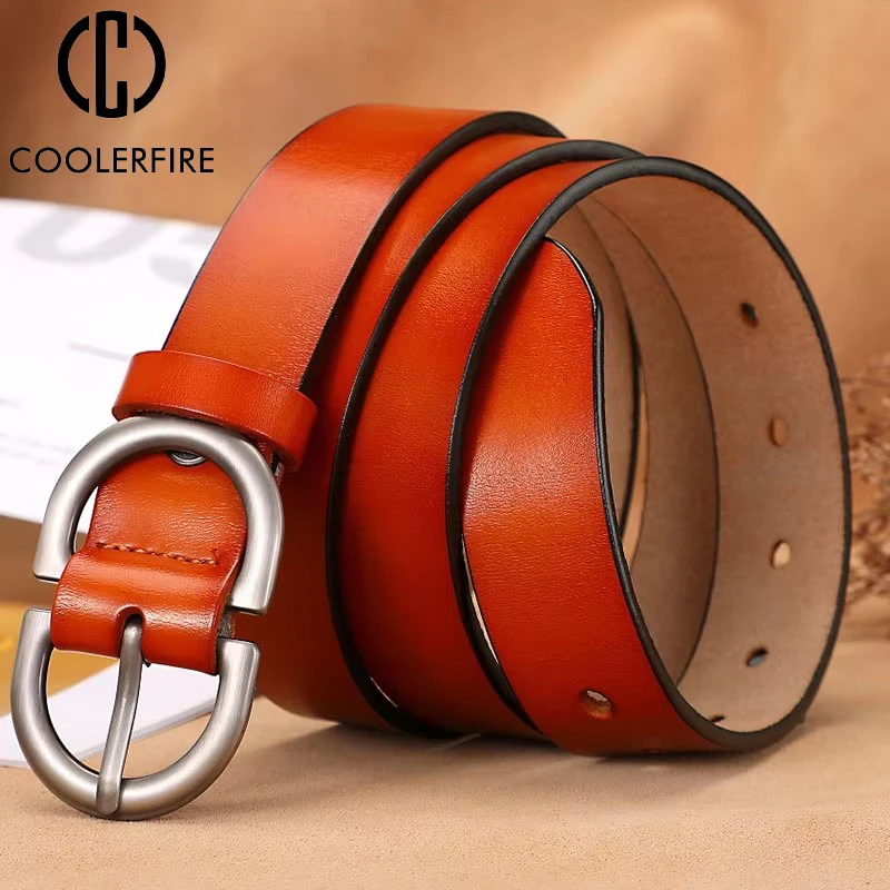 Neue Gürtel für Frauen Echtes Leder Rindsleder Hohe Qualität Mode Gürtel Jeans Gürtel für Kleid Luxus Marke frauen Gürtel LD032-1 Image