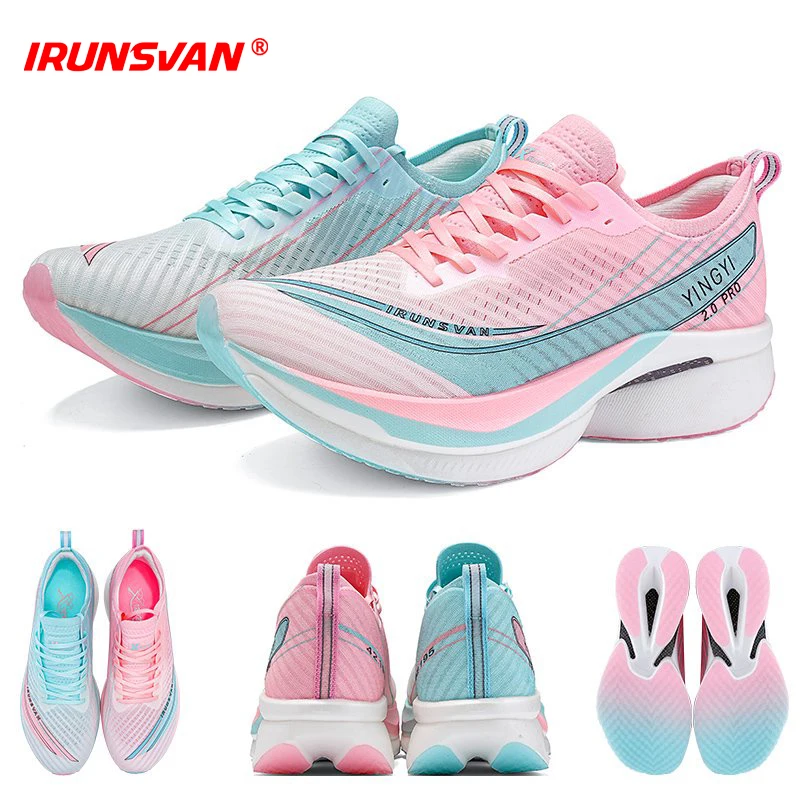 2025IRUNSVAN SHADOW WING 2.0 PRO Marathon Air Cushion Sportlaufschuhe Carbon Plate Trail Running Schuhe Leichter Sneaker