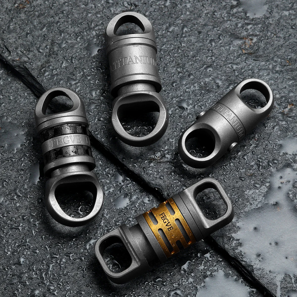 Luxus Titan Schlüssel Kette Magnetische Spin Dreh für Auto Schlüssel Ring Stecker Anti-off Halter Männer EDC Quickdraw Schnalle männlichen Gadgets Image