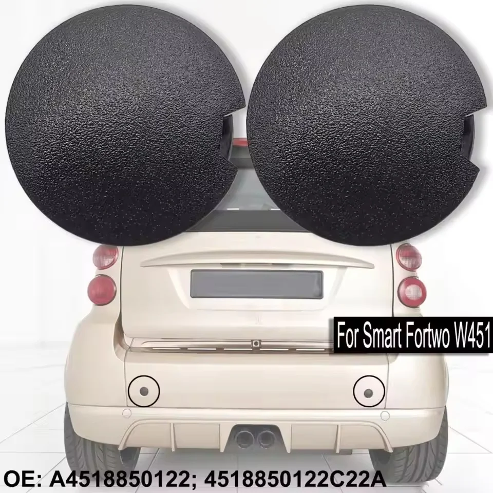 2Pcs Für Smart Fortwo W451 2007-2014 Auto Vorne Hinten Stoßstange Abschlepphaken Auge Abdeckung Anhänger Kappe Stecker a4518850122 C22A Auto Zubehör Image
