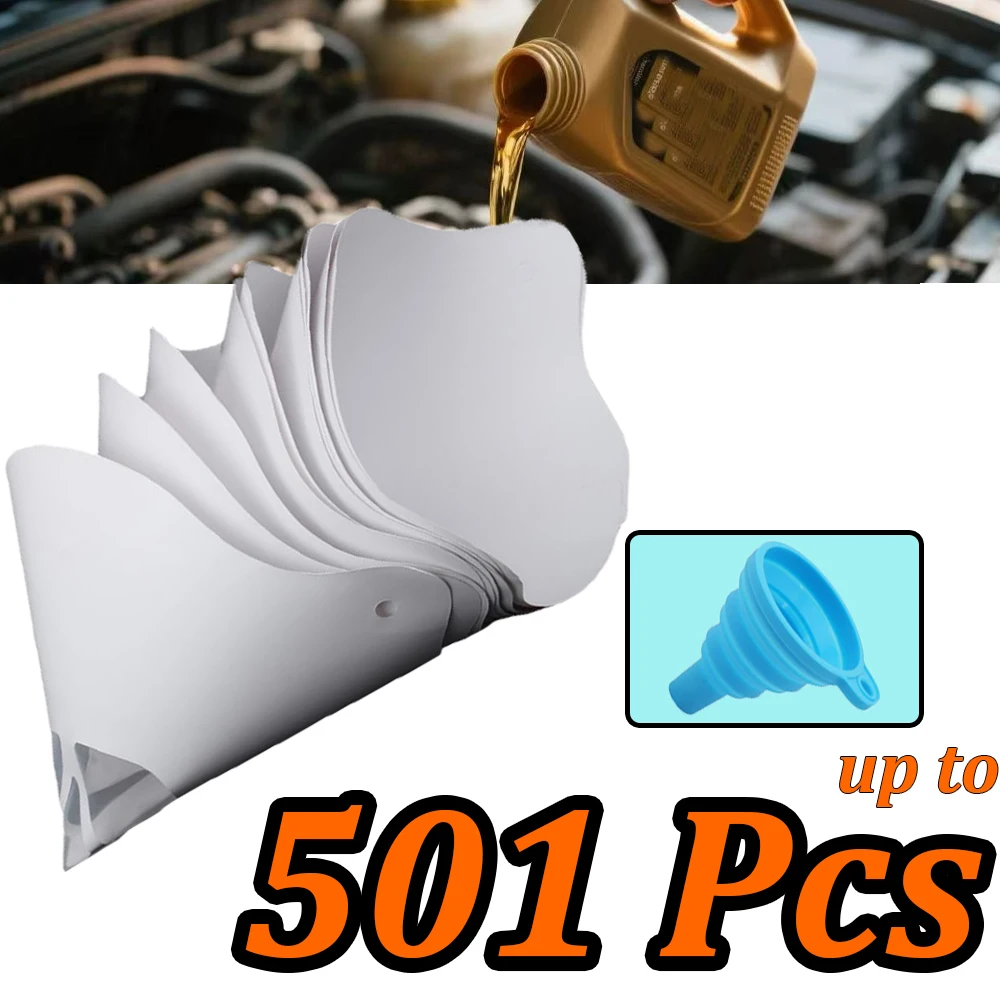 2-501Pcs Autolack Filter Papier Mesh Einweg Autolack Spray Mesh Papier Trichter Sieb Konische Nylon Mikron papier Trichter Image