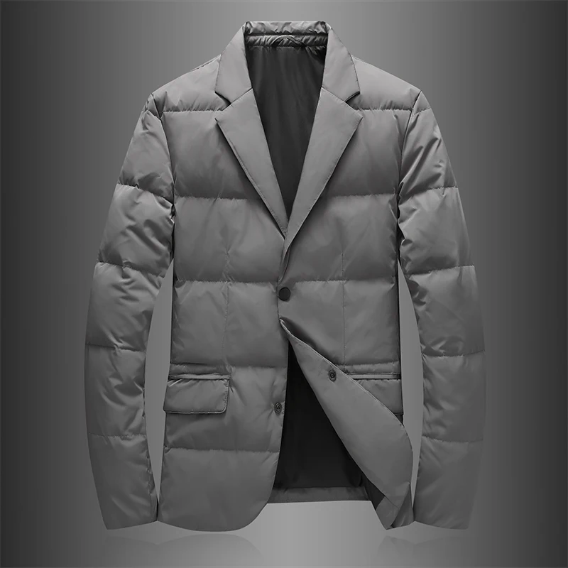 2024 Neuankömmling Winter jacke weiße Enten Daunen jacken Männer, Herrenmode verdicken warme Parkas Blazer männlich in voller Größe M-4XL