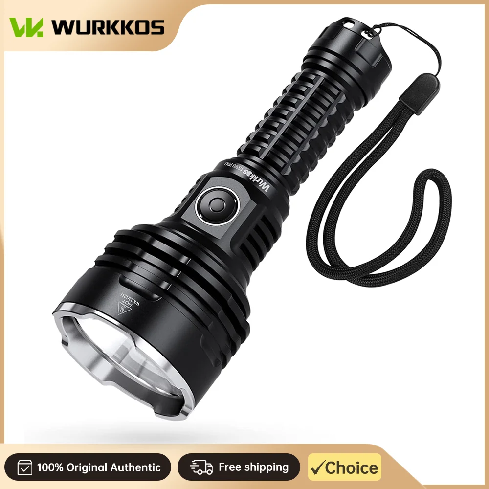 Wurkkos TS30S Pro Taktische Taschenlampe LED 6000Lm Maximale Reichweite 1086 Meter 21700 Wiederaufladbare Batterie Ideal für Camping Image