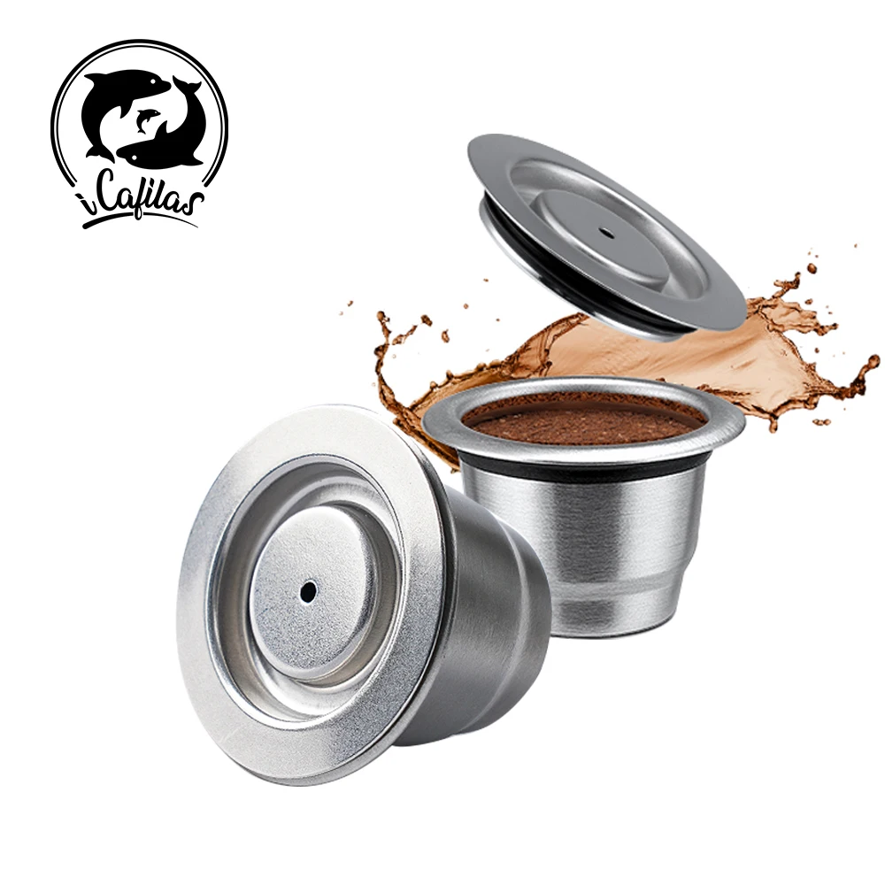 Kaffeekapsel wiederverwendbare Pods für Nespresso Edelstahl-Kaffeefilter Espresso Crema Pod Hersteller neues Upgrade Image