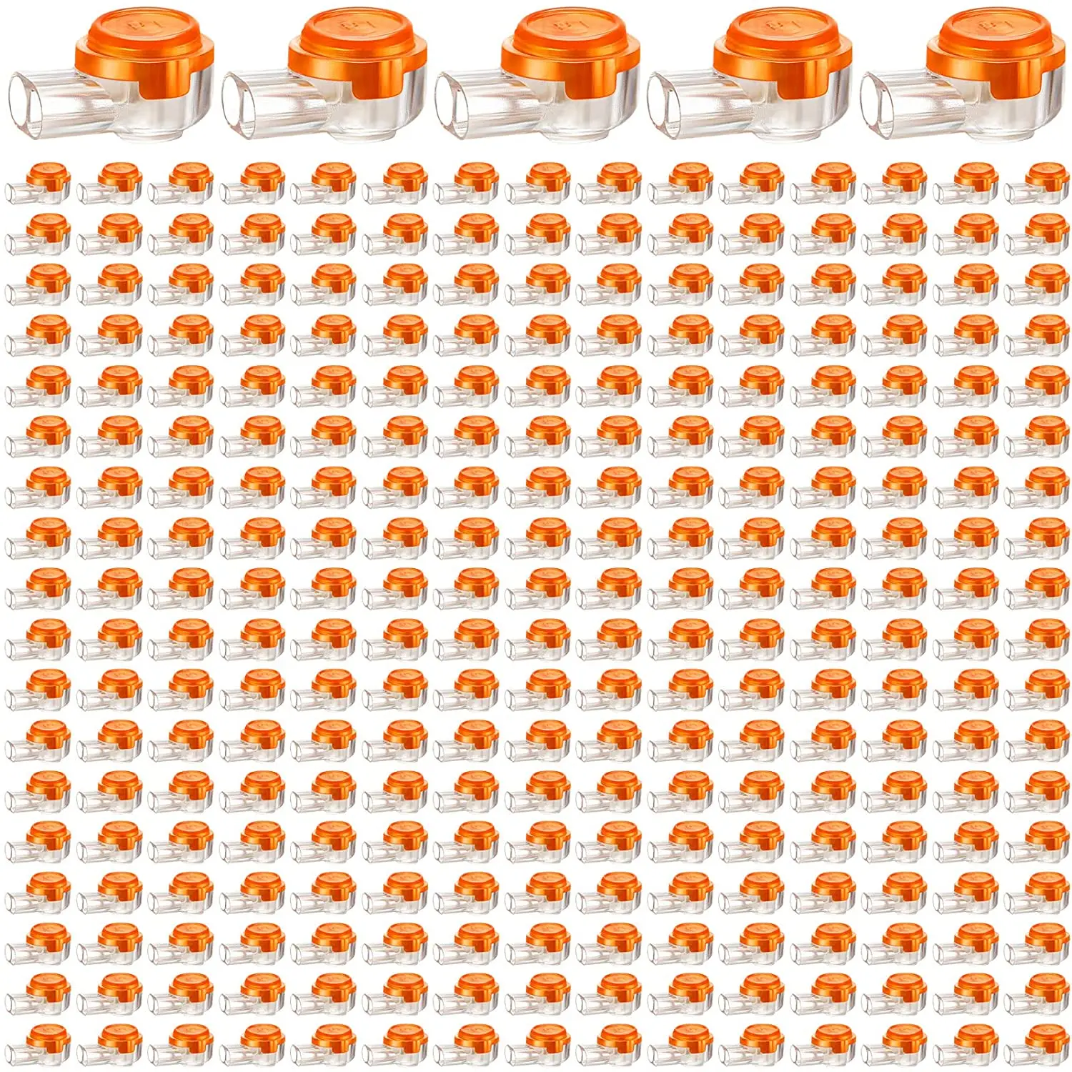 ZoeRax 100PCS K1 K2 K3 Stecker Draht Splice Stecker RJ45 RJ11 Verdrahtung Ethernet Telefon Kabel Kabel UY2 Netzwerk kabel Terminal Image