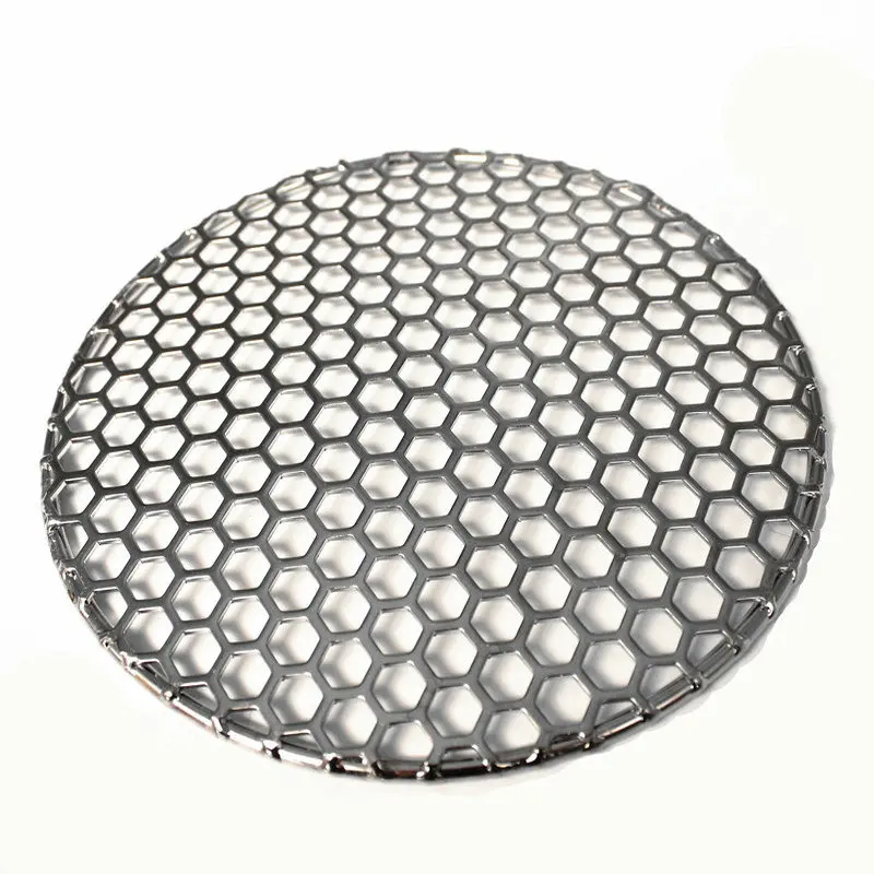 10–40 cm Durchmesser, Edelstahl 304, Lebensmittelqualität, runder Grill, Holzkohlerost, Grill mit Zelllöchern, Gitternetz Image
