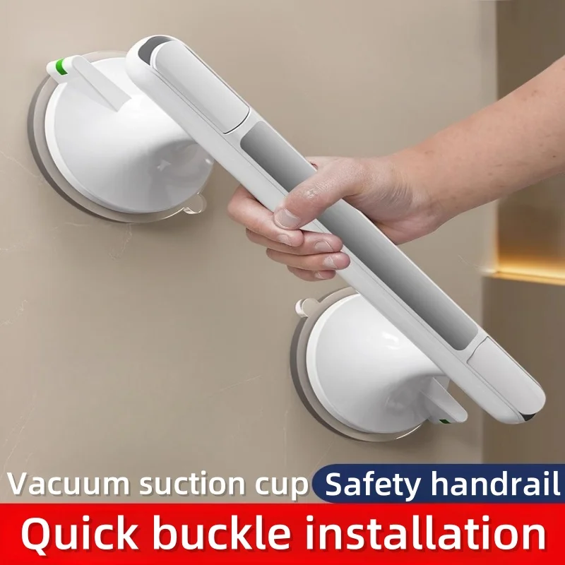 1 Stück Badezimmer-Handlauf, um Stürze zu verhindern, Saugnapf, Badezimmer-Badewanne, Kinder, kostenloser Stanzgriff, Glastüren und Fenster, älterer Griff
