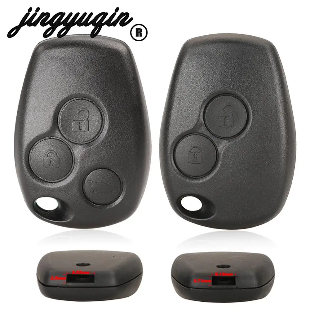 Jingyuqin 2/3 Tasten Fernbedienung Auto Schlüssel Shell Cover Case Styling Für Renault Dacia Modus Clio 3 Twingo Kangoo 2 Fob Image