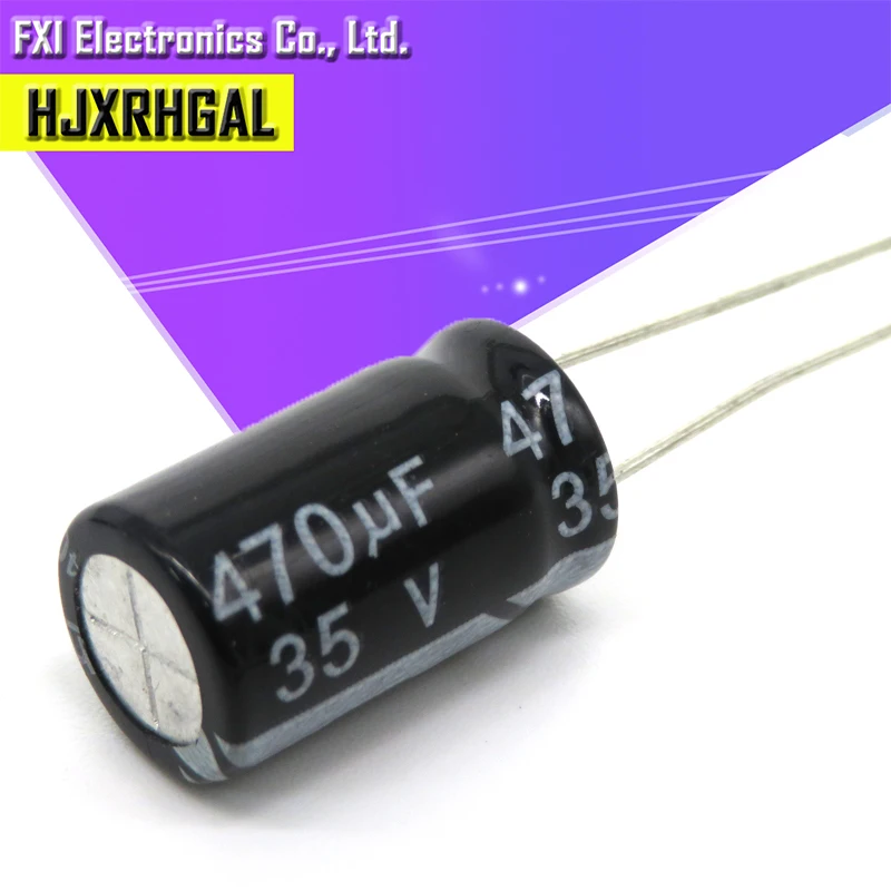 10PCS 35V470UF 10*17mm 470UF 35V 10*17 elektrolytkondensator Neue original Image