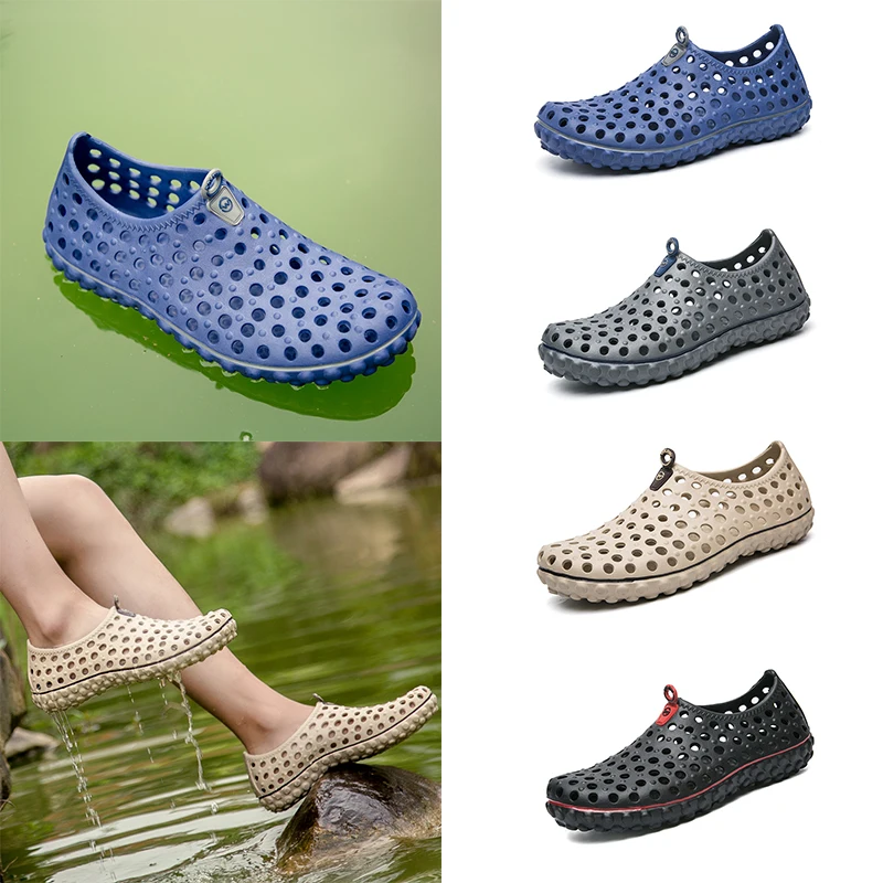 39-45 # Große Größe EVA Männer Urlaub Strand Sandalen Reise Freizeit Hausschuhe Outdoor Watschuhe Leichte Aqua Schuhe