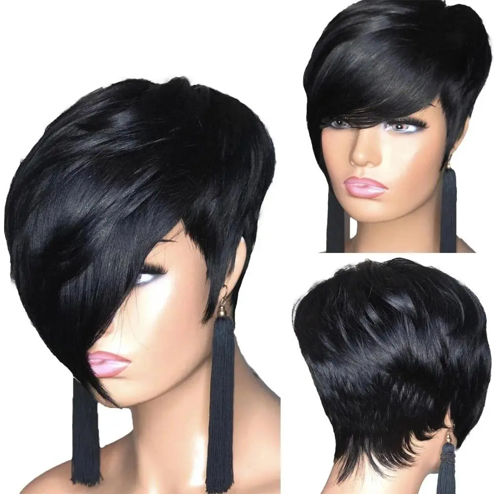 Kurze schwarze Perücke, kurze gewellte Bob-Haar-Perücken, synthetische Bob-Perücken für schwarze Frauen, kurze Haar-Perücken für schwarze Frauen, modische Bob-Perücke