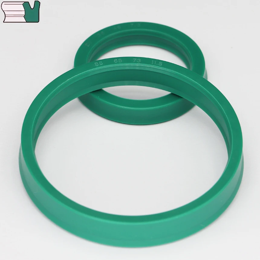 BS 8–250 mm grünes Polyurethan, PU-Dichtung, hydraulischer Zylinder, Kolbenstange, O-Ring-Dichtung, Y/U, gerillte kleine Doppellippen-Öldichtung Image