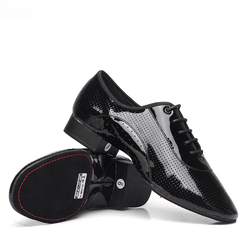Männer Latin Dance Schuhe Atmungsaktive Ballsaal Helle Leder Schuhe Moderne Tanz Schuhe Platz Turnschuhe Tango Tanzen Schuhe