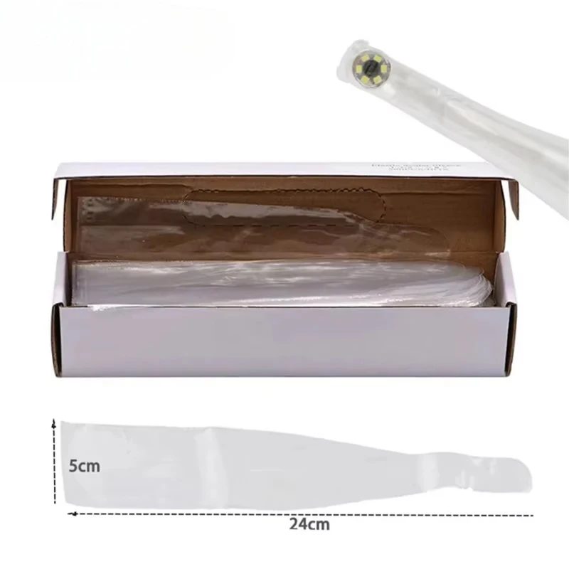 100 Teile/schachtel Dental Einweg Licht Guide Stange Schutz Film Mantel Hülse Abdeckung Für Aushärtung Licht Sticks Zahnmedizin Materialien Image