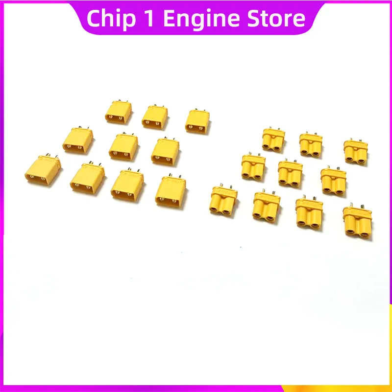 5/10 paar Neue & Original XT30U Weibliche & Männliche Rundstecker Stecker das Upgrade Für komasten Für RC FPV Lipo Batterie RC Quadcopter ESC Image