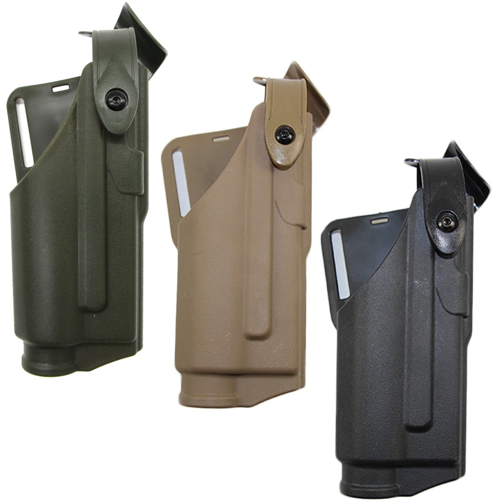 ilitary Tactical Gun Holster für Glock 17 19 Pistole Airsoft Gürtel Holster Taschenlampe Lager Holster Fall für X200 Licht Image