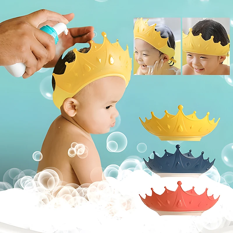 Baby Shampoo Produkte Gehörschutz Silikon Shampoo Kappen Baby und Kinder Badeprodukte Badezimmer Spielzeug Badekappen Image