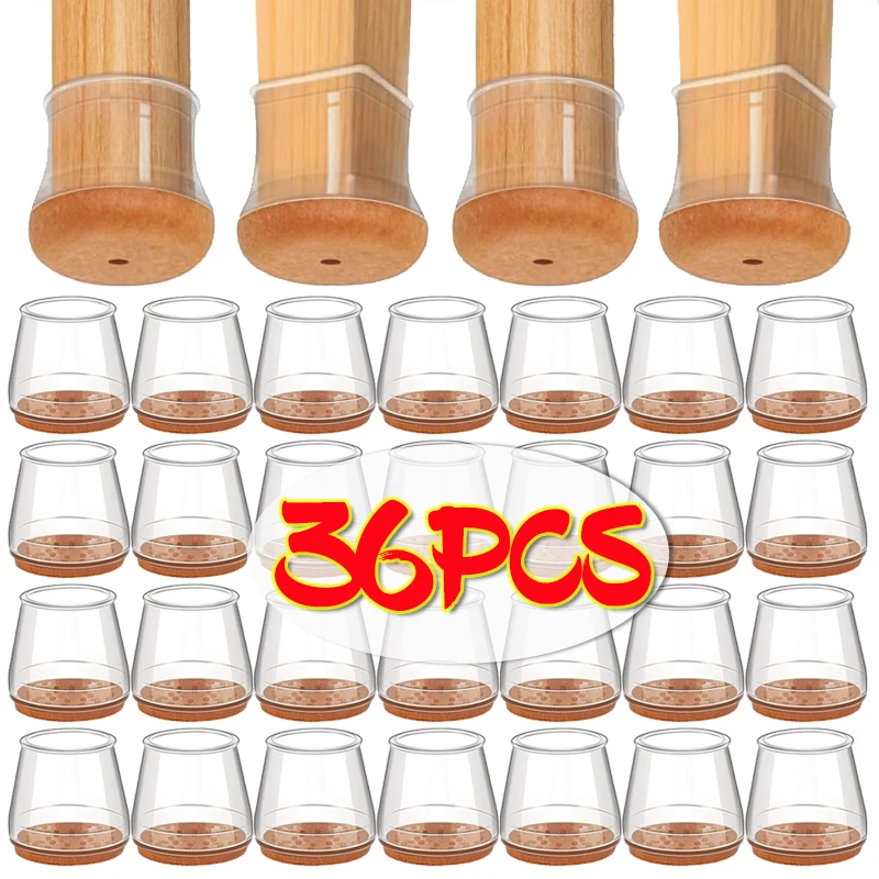 36/1PC Silikon Stuhl Bein Boden Schutz Nicht-slip Möbel Pads Für Tisch Stuhl Beine Schützen Lärm reduzieren Gummi Stuhl Bein Pad