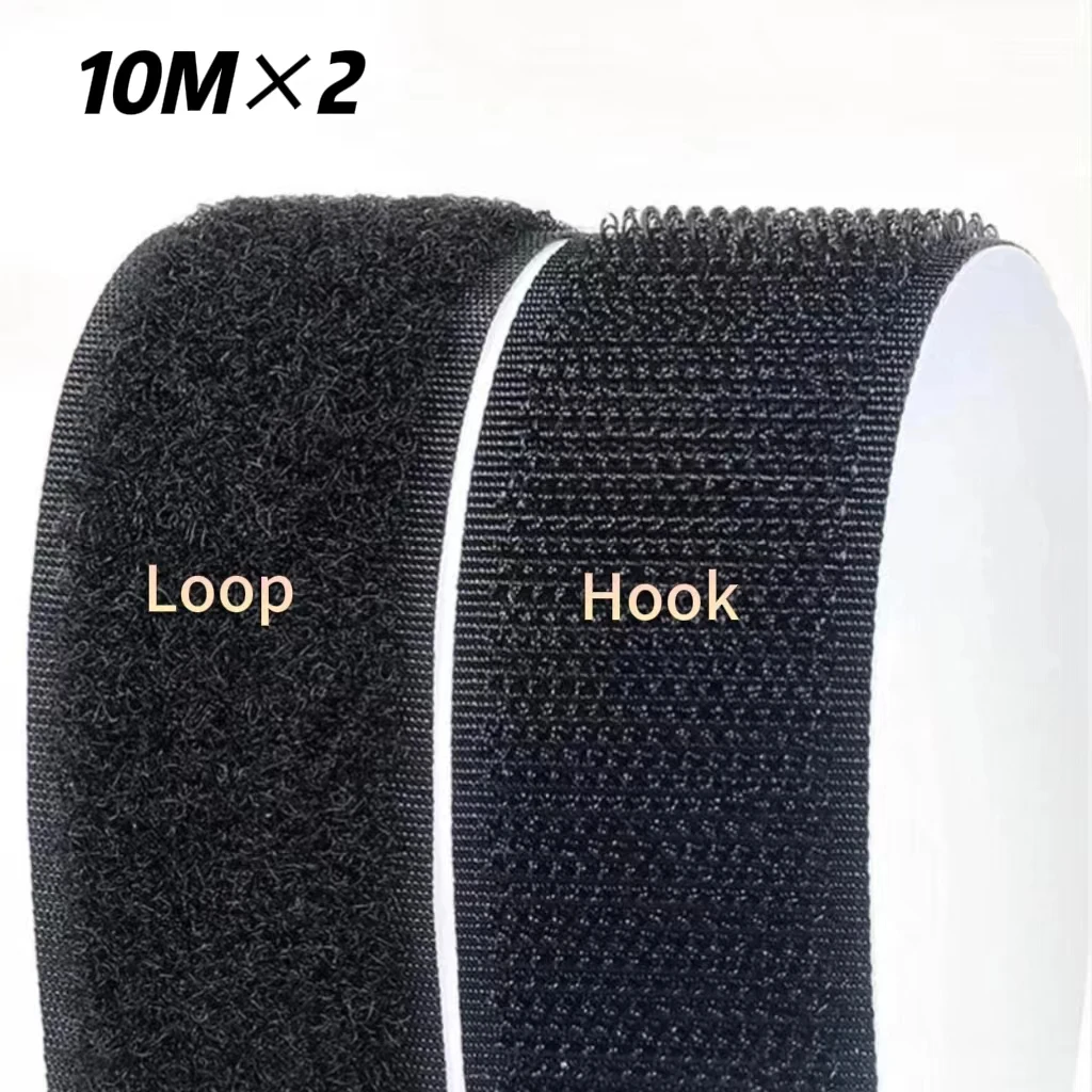 10M * 2 20/25/30/50mm Magic Tape Selbstklebender Klettverschluss Nylon Aufkleber Klettverschluss Adesivo Tape Nähen Kleber mit Kleber Image
