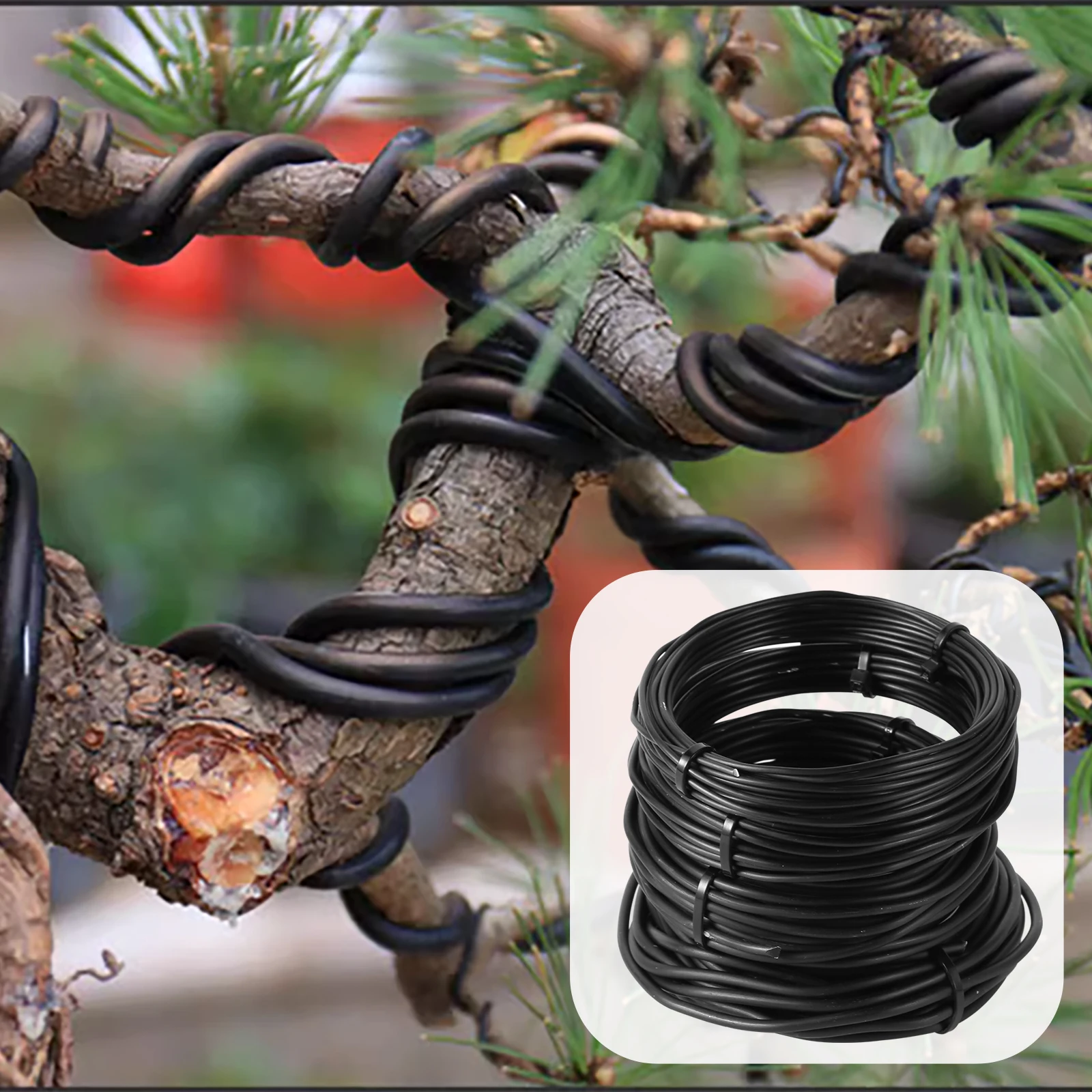 10 m Bonsai Drähte Aluminium Bonsai Trainings drähte Modellierung Obstgarten und Gartengeräte Pflanze DIY Form Zubehör 1mm-3mm Heimgebrauch Image