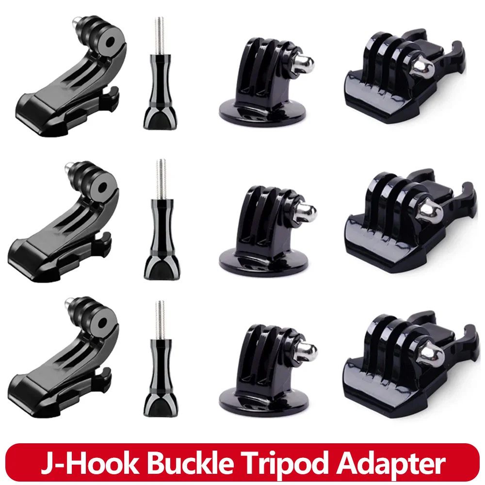 J-Haken Schnalle Stativ Mount Adapter Für GoPro Hero 13 12 11 10 9 8 7 5 3 SJCAM AKASO Insta360 DJI Osmo Action Kamera Zubehör Image