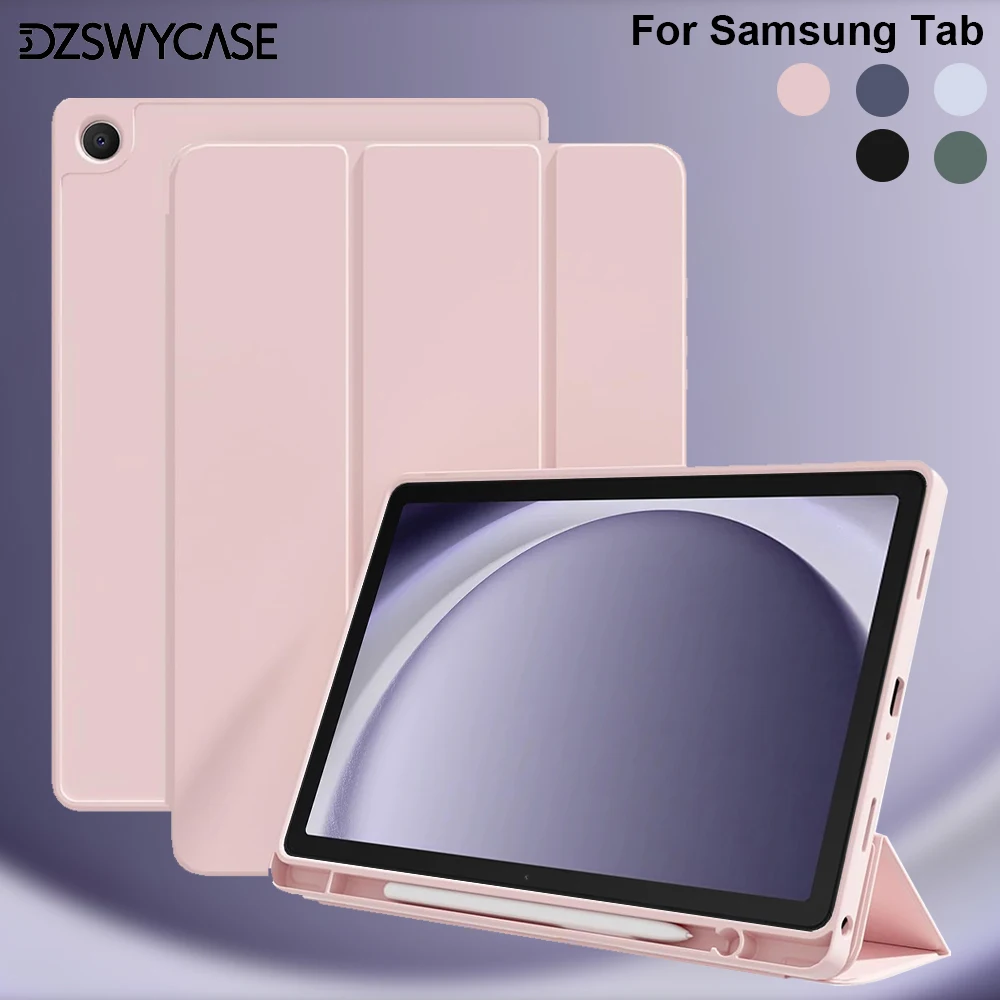 Hülle für Samsung Tab A9 Plus 11, A8 10.5, A9 8.7, S6 Lite 10.4, S7/8/9/10 Plus 12.4, S9 S10 FE Lite 10.9 mit Stifthalter Image
