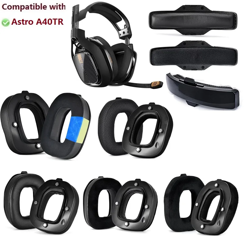 Ohr polster für logitech astro a40 tr a40tr Gaming-Kopfhörer Ersatz Ohr abdeckungen Ohren schützer Ohr kissen Stirnband kissen Image