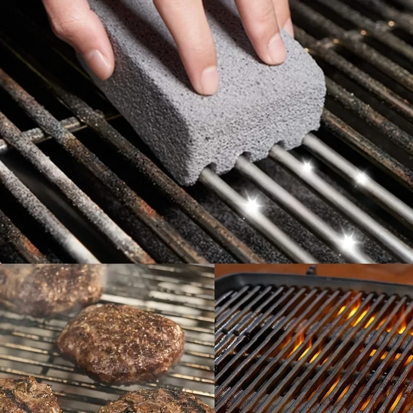 1pc BBQ Grill Reinigung Pinsel Ziegel Block Grill Reinigung Stein Bimsstein Ziegel Für Grill Rack Outdoor Küche BBQ Werkzeuge Image