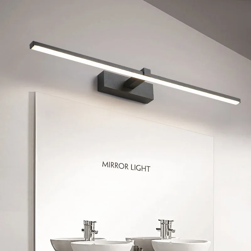 Led Spiegel Leuchten Wand Lampen Badezimmer Wasserdicht weiß schwarz LED flache lampe Moderne innen Wand lampe Badezimmer Beleuchtung machen up Image