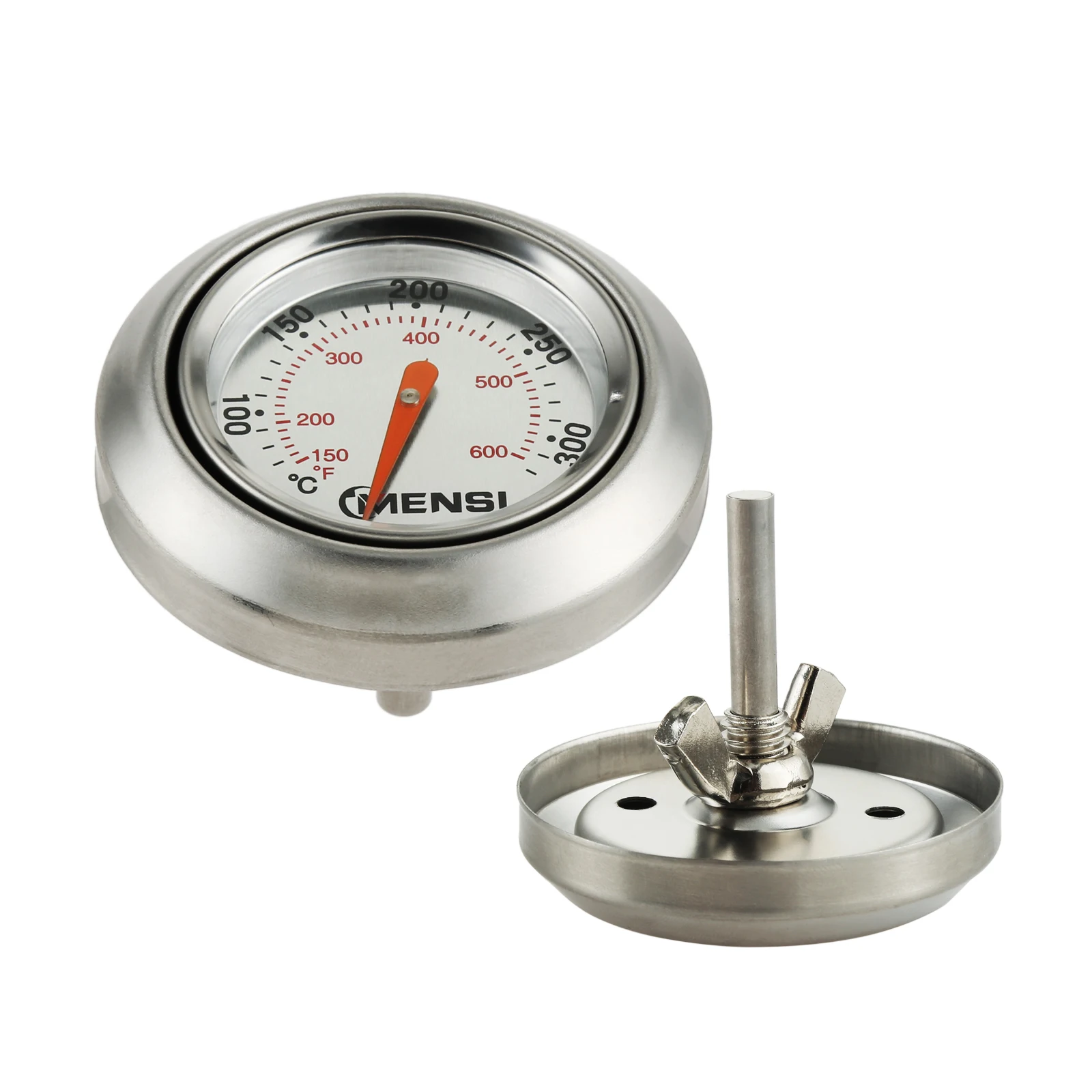 Temperatur Messer Thermometer für Weber Reisenden Grill BBQ Grill Gebaut-in Deckel Thermometer für Holzkohle Grill Pit Holz Raucher Image
