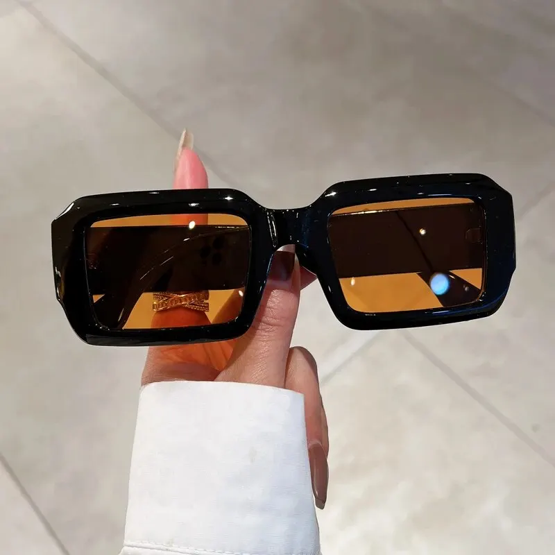 KAMMPT Mode Retro Rechteck Punk Shades Ins Marke Design frauen Sonnenbrille Hip Pop Wandern Trends Sonnenbrille für männer Image