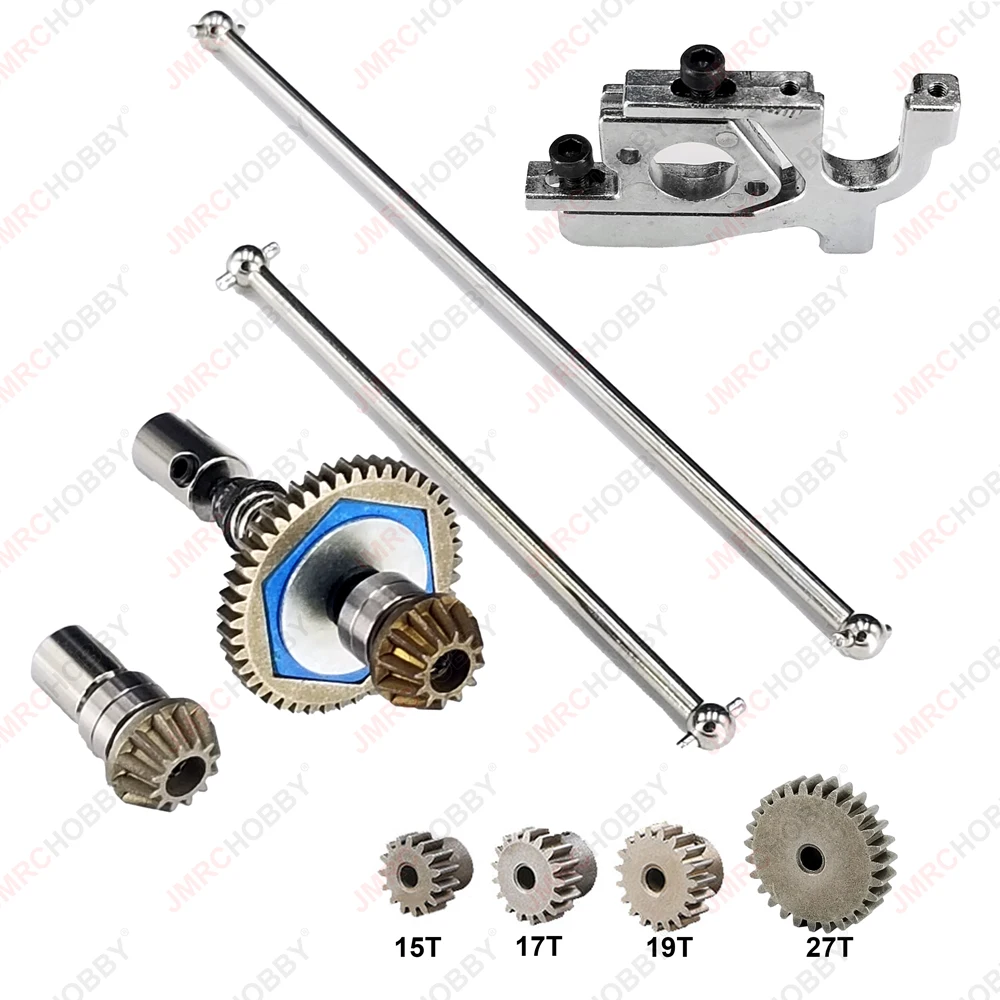 Wltoys 144001 144010 124007 124017 124018 Rutschkupplung, zentrale Antriebswelle, verstellbare Motorhalterung, Upgrade-Teile aus Metall und Stahl Image