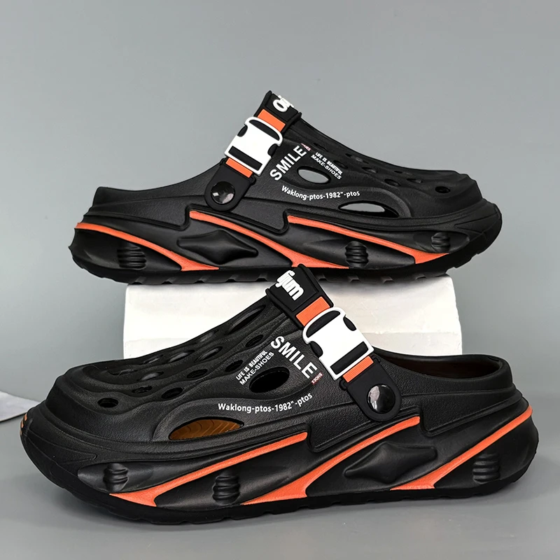 Mode herren Outdoor Sandalen Hausschuhe Strand Bequeme Clogs Weiche Rutschen Neue Männer Casual Schuhe Garten Schuhe Männliche Strand Hausschuhe