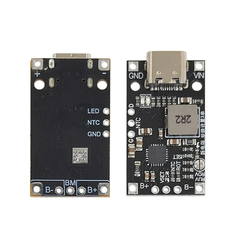 2S 3S Li-Ionen-Akku-Ladegerät Boost-Modul mit Ausgleichsfunktion Schnellladung Typ-C USB 15W 8,4V 12,6V 1,5A BMS-Anzeige für Solar-DIY Image