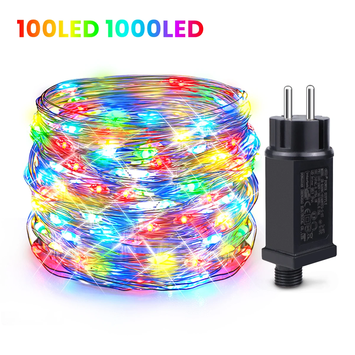 10M-100M LED Lichterketten Kupferdraht Girlande Licht Wasserdicht Lichterkette 220V 110V Wasserdicht Weihnachten Party Dekor Image