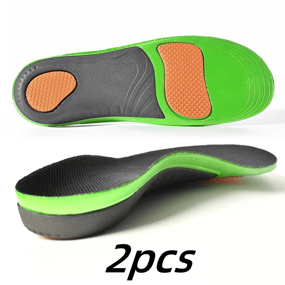 Einlegesohlen zur Fußgewölbeunterstützung, Sport, Stoßdämpfung, elastisch, verschleißfest, orthopädische Plattfuß-Einlegesohlen, Füße, Fußpolster Image