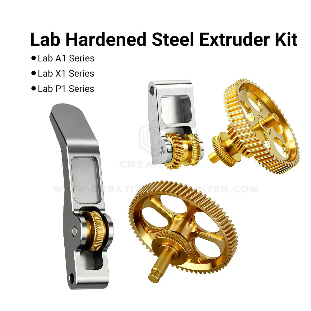 Labx1 P1P P1S Upgrade Vollmetall-Extrudergetriebe CNC Nano-beschichteter Extrusionskopf-Getriebesatz für Lab A1 A1 Mini P1P 3D-Drucker Image