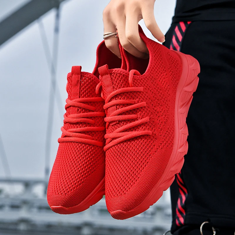 Lässige Sportschuhe für Herren, modische, atmungsaktive Mesh-Wanderschuhe, rutschfeste Herren-Sommersportschuhe, günstiger Schuhabverkauf Image