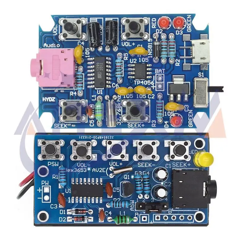 DIY elektronische Kits Wireless Stereo FM Radio Empfänger Modul PCB 76 MHz-108 MHz DC 1,8 V-3,6 V Image
