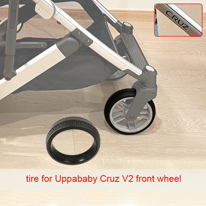 Kinderwagen Reifen für Uppababy Cruz V2 Vorderrad Kinderwagen Reifen abdeckung Tubeless Pu DIY Baby Buggy ersetzen Zubehör