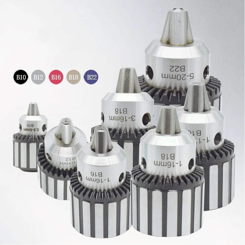 B10 B12 B16 B18 B22 Manuelle Chuck Bohren Stahl Shell Drei Backen Kegel CNC Maschine Werkzeug Zubehör Chuck Image